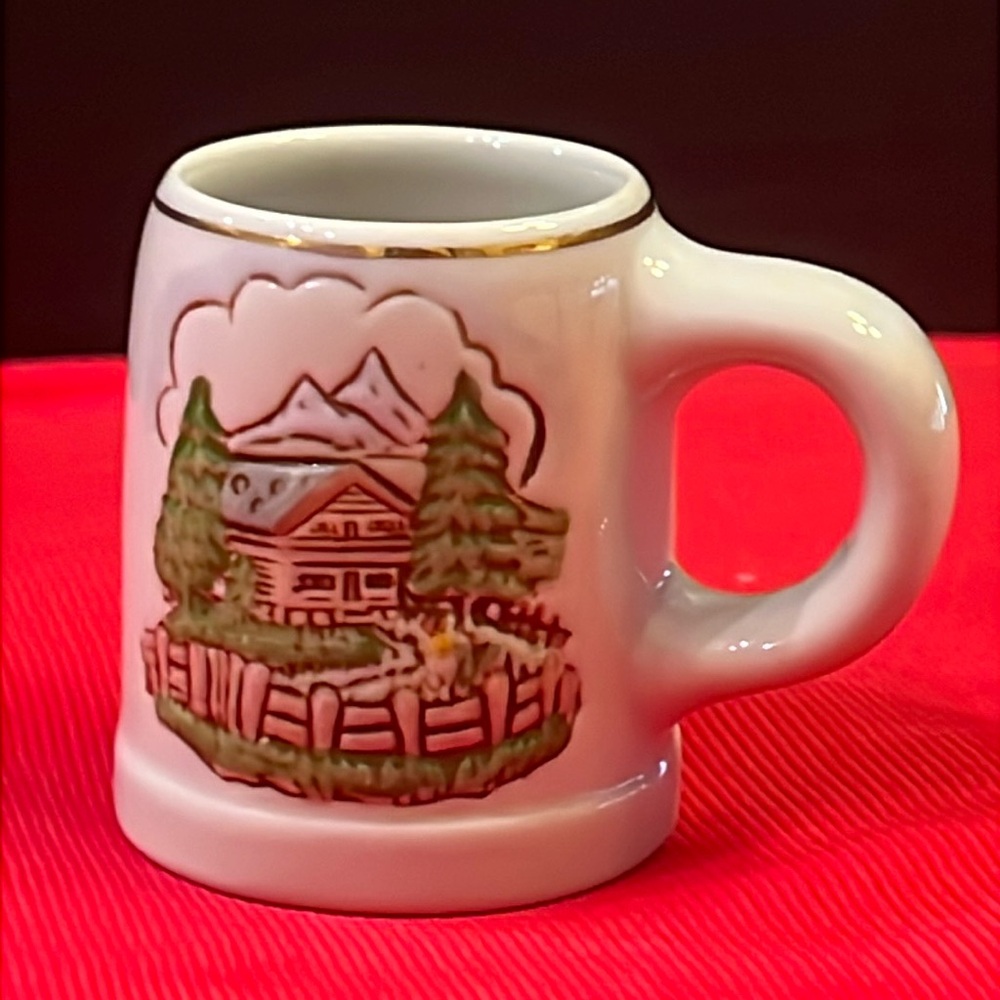 Ceramarte Miniature Beer Stein Mugs/Shot Glasses Made in Brazil 3D farmhouse